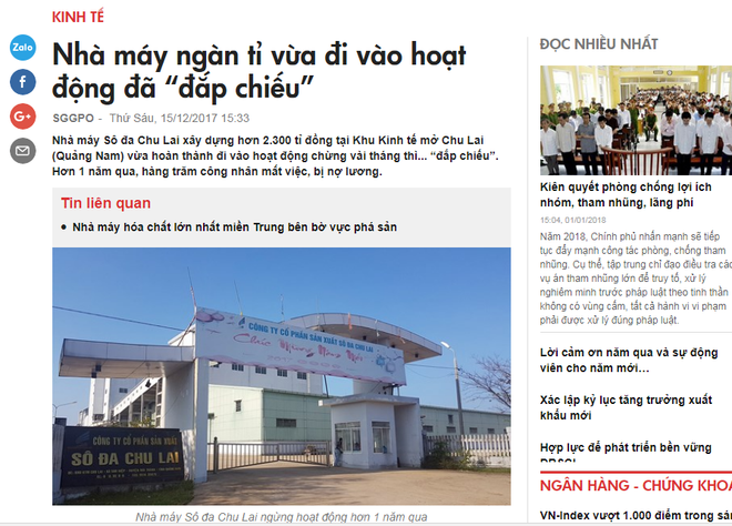 Kiểm tra việc "Nhà máy ngàn tỷ vừa đi vào hoạt động đã đắp chiếu" ảnh 1