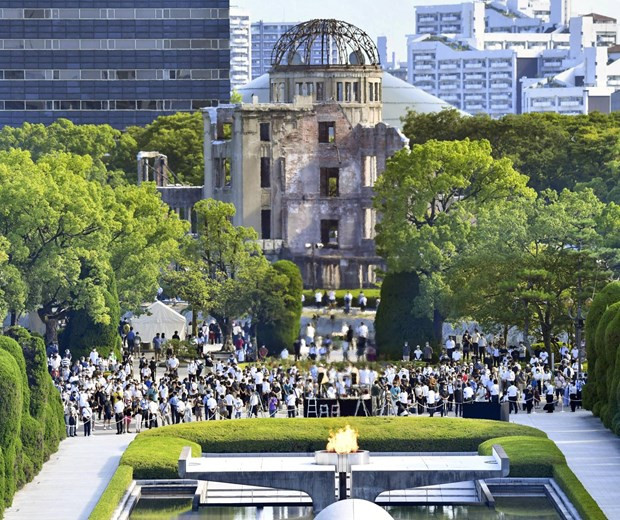 Tưởng niệm 77 năm ngày Mỹ ném bom nguyên tử xuống Hiroshima ảnh 1