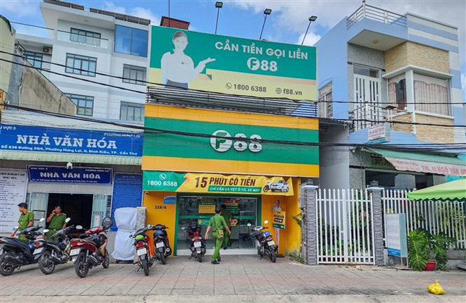 Công an thành phố Cần Thơ kiểm tra 13 điểm kinh doanh của Công ty F88 ảnh 1