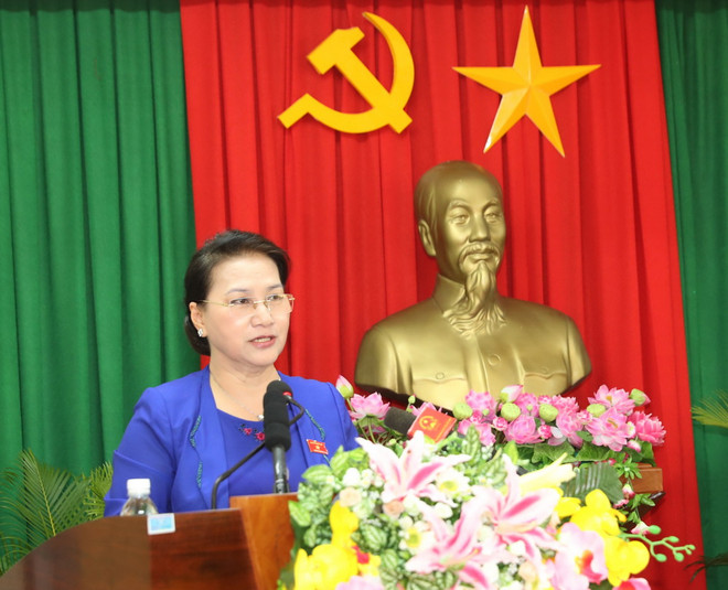 Chủ tịch Quốc hội Nguyễn Thị Kim Ngân tiếp xúc cử tri tại Cần Thơ ảnh 2