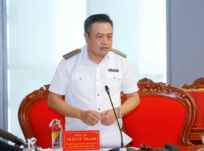 Tổng Kiểm toán Nhà nước Trần Sỹ Thanh phát biểu. (Ảnh: Doãn Tấn/TTXVN) Kiểm toán, đánh giá việc thực hiện hỗ trợ người dân và doanh nghiệp ảnh 1