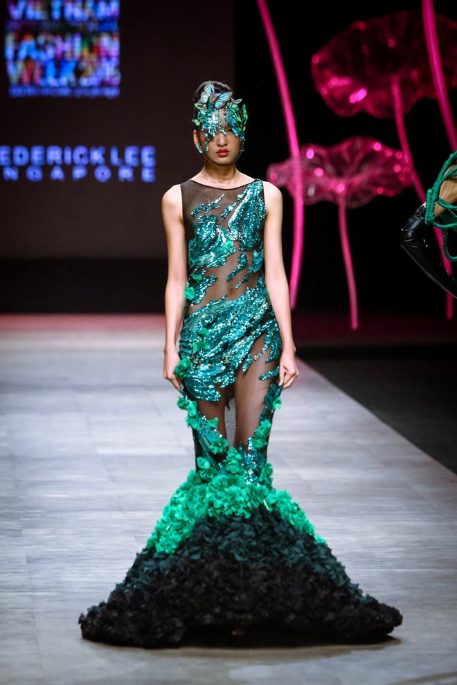 Đã mắt với “bữa tiệc” Haute Couture của nhà thiết kế Frederick Lee ảnh 7