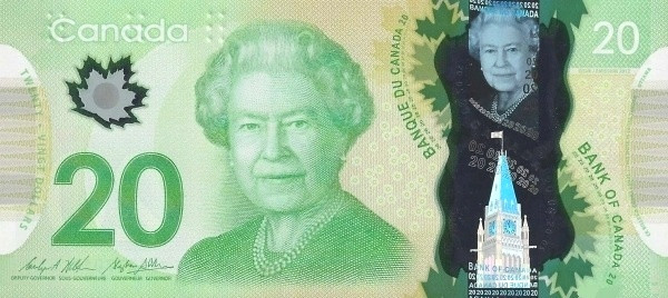 Canada sẽ thay đổi hình ảnh Nữ hoàng Elizabeth II trên tờ 20 CAD? ảnh 1