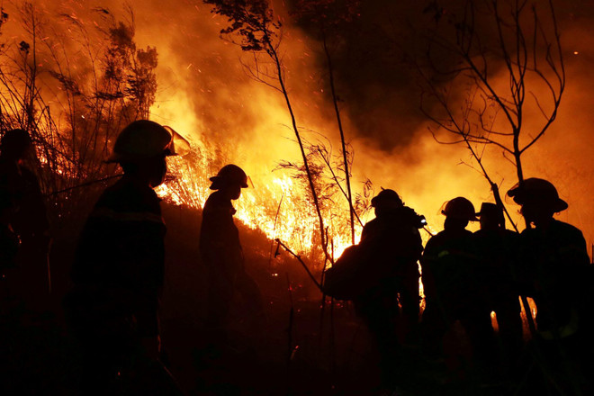 Lai Châu: Cháy rừng tại huyện Tam Đường bùng phát trở lại và lan rộng ảnh 1