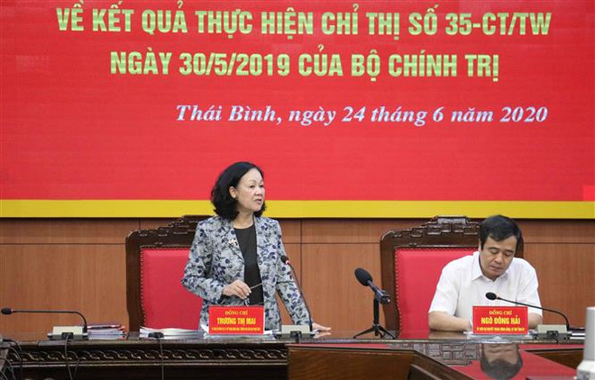 Đoàn công tác của Ban Bí thư Trung ương Đảng làm việc tại Thái Bình ảnh 1