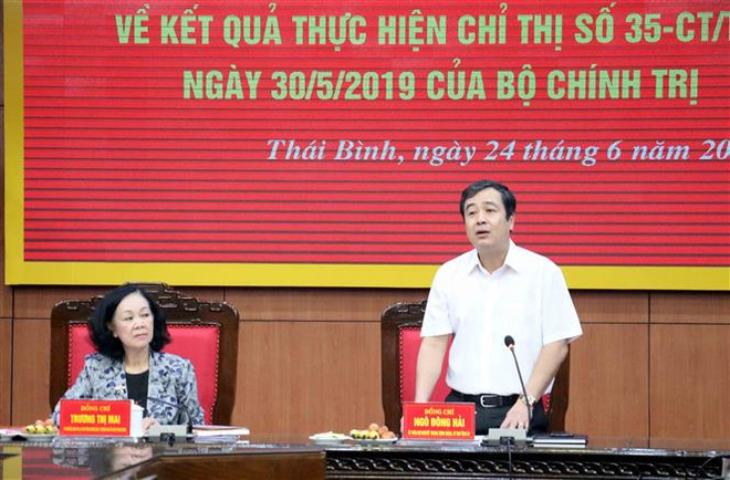 Đoàn công tác của Ban Bí thư Trung ương Đảng làm việc tại Thái Bình ảnh 2