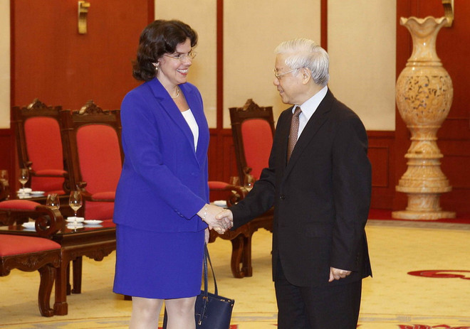 Tổng Bí thư tiếp Đại sứ Cuba chào xã giao bắt đầu nhiệm kỳ công tác ảnh 1