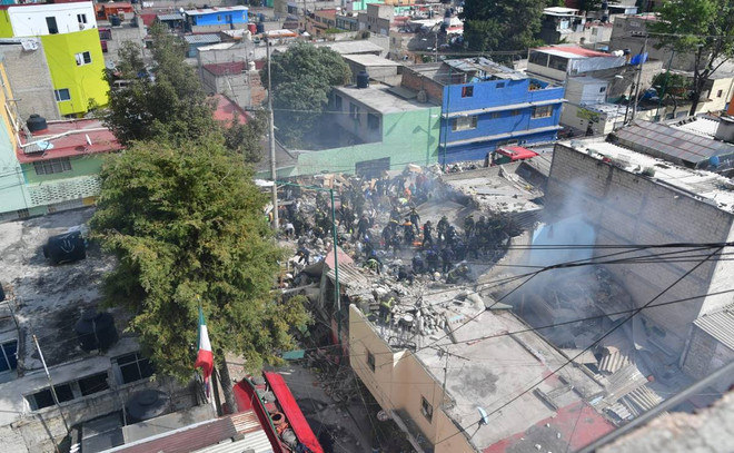 Mexico: Nổ khí gas gây sập nhà khiến nhiều người thương vong ảnh 1