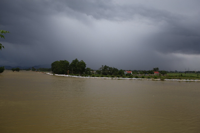 Nước sông Bùi đã rút nhưng vẫn ở mức cao, không có tuyến đê nào bị vỡ ảnh 2