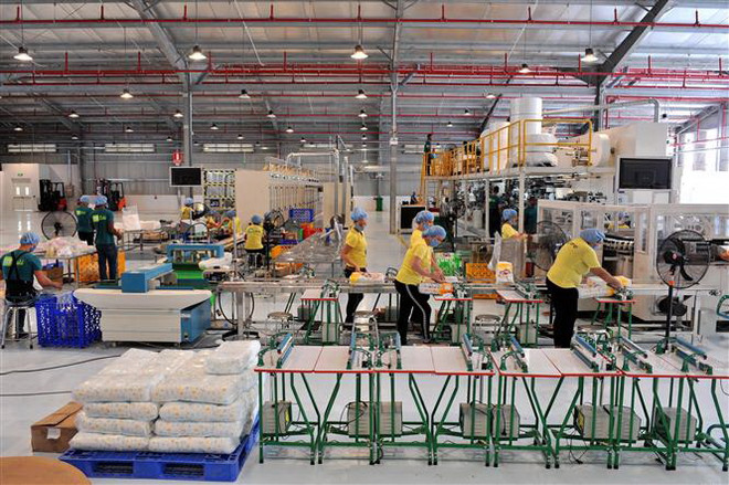 Nhà máy sản xuất tã lót giấy và băng vệ sinh của Tập đoàn Thái Bình tại Đặc khu phát triển Mariel. (Ảnh: Vũ Lê Hà/TTXVN) Khánh thành nhà máy đầu tiên của Việt Nam tại đặc khu Mariel của Cuba ảnh 1