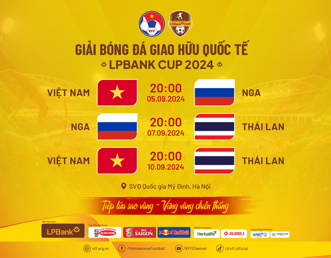 Lịch thi đấu Giải Bóng đá Giao hữu Quốc tế LPBank Cup 2024. (Ảnh: VFF) Poster-LichLPBankCup2024-02.png