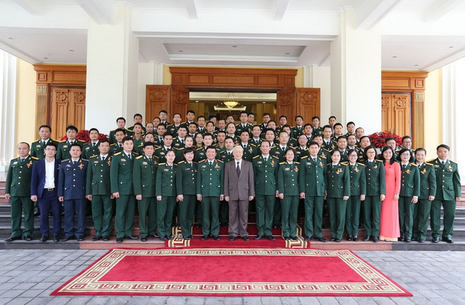 Tổng Bí thư gặp mặt thân mật các đại biểu ưu tú thanh niên quân đội ảnh 2