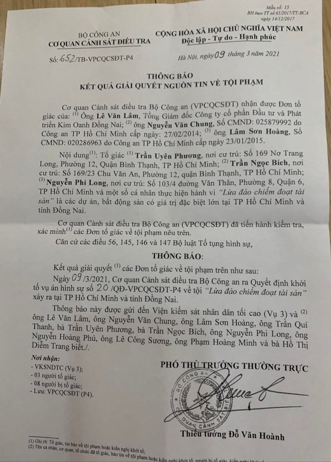 Khởi tố vụ án "Lừa đảo chiếm đoạt tài sản" tại TP. HCM và Đồng Nai ảnh 2