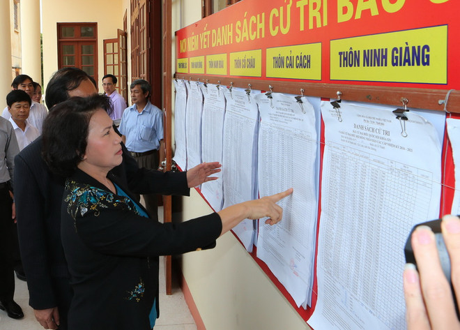 Giám sát, kiểm tra công tác chuẩn bị bầu cử tại một số địa phương ảnh 1