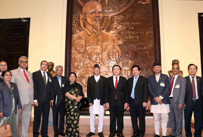 Thủ tướng Nepal nói chuyện tại Học viện Chính trị quốc gia Hồ Chí Minh ảnh 2