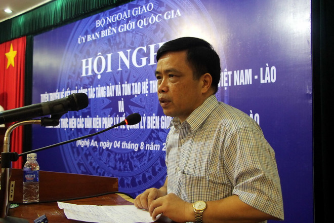 Kết quả nổi bật trong việc tăng dày, tôn tạo mốc biên giới Việt-Lào ảnh 1