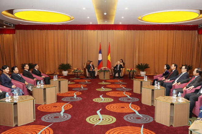 Tổ chức Mặt trận hai nước Việt-Lào tăng cường trao đổi kinh nghiệm ảnh 1