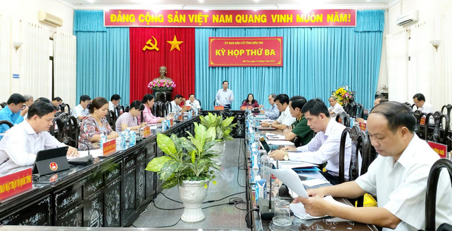 Bến Tre thực hiện đúng quy định, đảo bảo tiến độ chuẩn bị bầu cử ảnh 1