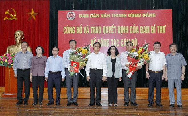 Công bố quyết định bổ nhiệm hai Phó trưởng Ban Dân vận Trung ương ảnh 1
