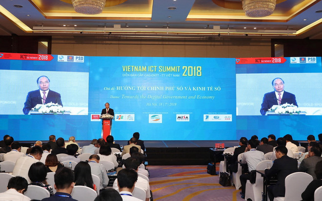 Hình ảnh Thủ tướng dự Diễn đàn cấp cao CNTT-Truyền thông 2018 ảnh 2