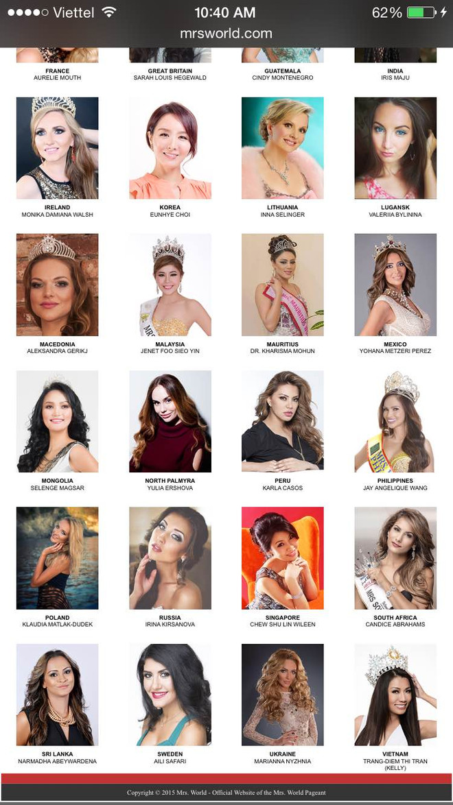 Hoa hậu quý bà Kelly Trang Trần dự thi Hoa hậu Quý bà thế giới 2016 ảnh 3