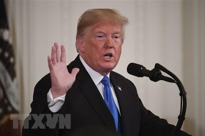 Tổng thống Mỹ Donald Trump. (Ảnh: THX/TTXVN) Tổng thống Mỹ Trump bác bỏ cáo buộc 'che đậy' cuộc điều tra về Nga ảnh 1