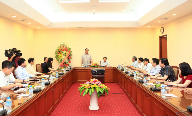 Bí thư Thành ủy Hà Nội thăm, chúc mừng Thông tấn xã Việt Nam ảnh 2