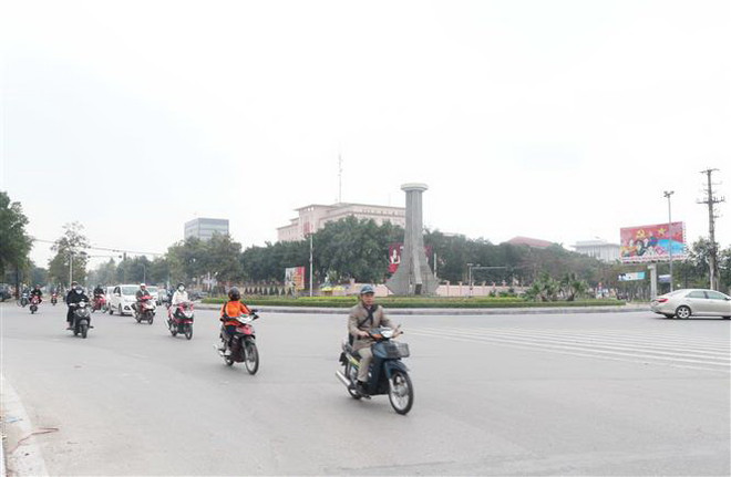 Khu vực xây tượng đài gần vòng xuyến giao giữa 5 con đường lớn tại trung tâm thành phố Vinh. (Ảnh: Nguyễn Oanh/TTXVN) Tỉnh Nghệ An thông tin chính thức về việc đặt tượng đài Lenin ảnh 1