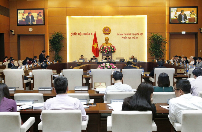 Ủy ban Thường vụ Quốc hội tiếp tục Phiên họp thứ 23 với nội dung: thảo luận, cho ý kiến về dự án Luật Trồng trọt. (Ảnh: Văn Điệp/TTXVN) Quốc hội đề nghị xây chiến lược quy hoạch, tránh được mùa mất giá ảnh 1