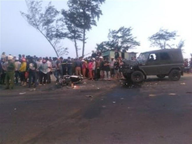 Đâm vào xe jeep, một chiến sỹ tử vong ngay trước ngày ra quân ảnh 1