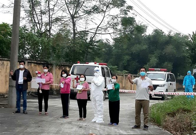 Thái Nguyên: 7 bệnh nhân của Bệnh viện điều trị COVID-19 xuất viện ảnh 1