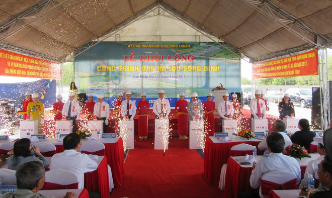 Ninh Thuận đầu tư hơn 700 tỷ đồng xây dựng đập hạ lưu sông Dinh ảnh 1