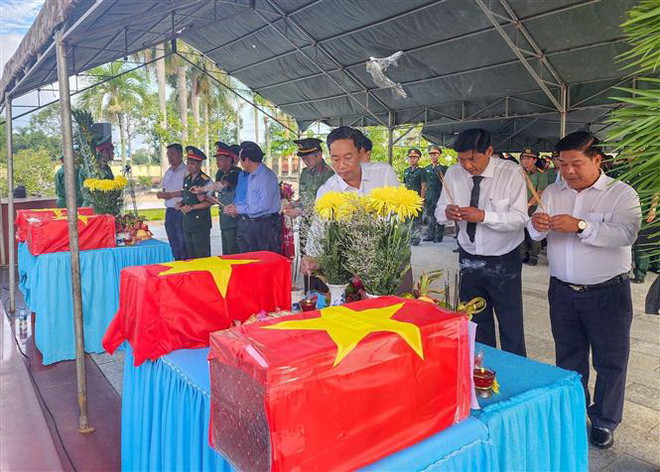 Thành phố Cần Thơ: Tổ chức truy điệu, an táng 4 hài cốt liệt sỹ ảnh 1