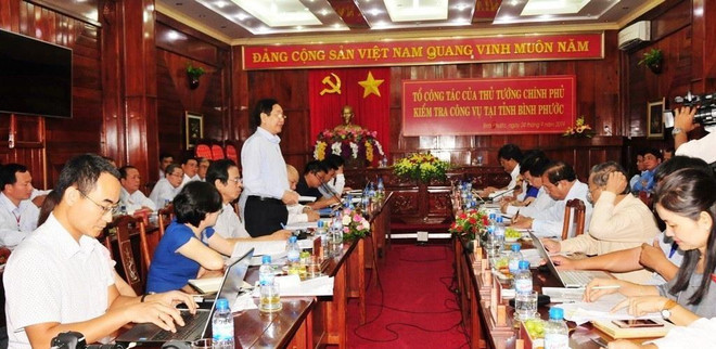 Tổ công tác của Thủ tướng Chính phủ kiểm tra công vụ tại Bình Phước ảnh 1