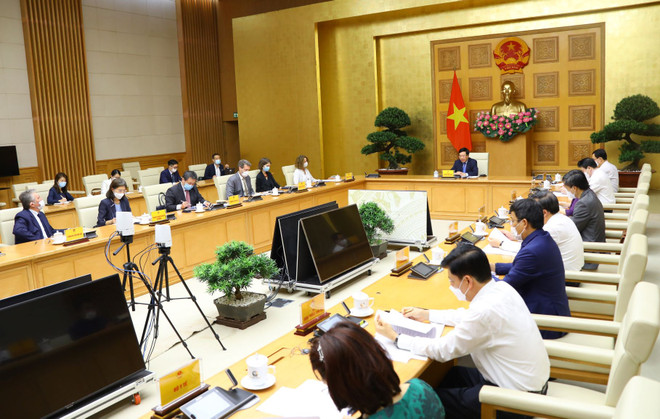 Quang cảnh cuộc họp. (Ảnh: Nguyễn Điệp/TTXVN) Phó Thủ tướng: Việt Nam coi nguồn vốn ODA là 'hết sức quan trọng' ảnh 1
