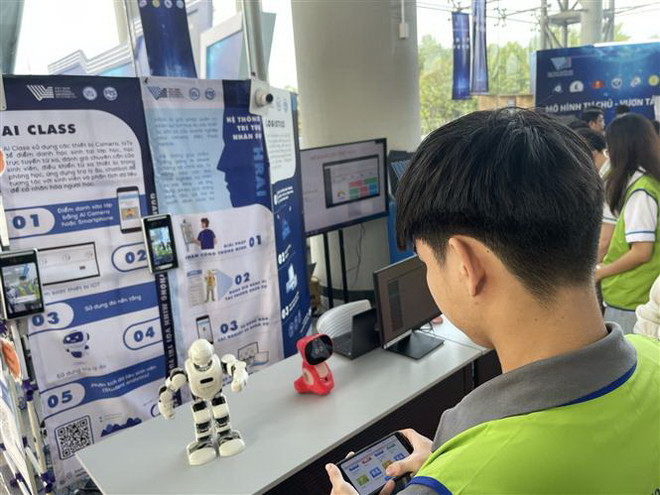 Các sản phẩm, dịch vụ khởi nghiệp đổi mới sáng tạo của doanh nghiệp khoa học và công nghệ. (Ảnh minh họa. Nguồn: TTXVN) Techfest Việt Nam quy tụ hàng nghìn doanh nghiệp khởi nghiệp sáng tạo ảnh 1