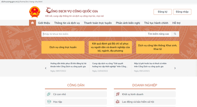 Hơn 600 triệu lượt truy cập Cổng Dịch vụ công Quốc gia kể từ đầu năm ảnh 1