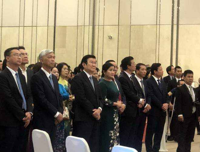 Các đại biểu dự buổi lễ. (Ảnh: Xuân Khu/TTXVN) TP.HCM: Tổng Lãnh sự quán Nhật Bản kỷ niệm sinh nhật Nhà vua Naruhito ảnh 1