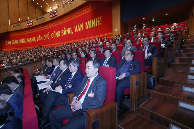 Đoàn đại biểu Đảng bộ Khối các cơ quan Trung ương dự Đại hội. (Ảnh: TTXVN) Đại hội XIII của Đảng: Xác định rõ những nhiệm vụ đột phá ảnh 2