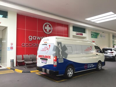 A Global Assistance and Healthcare ambulance (PRNewsfoto/Fullerton Health Indonesia)