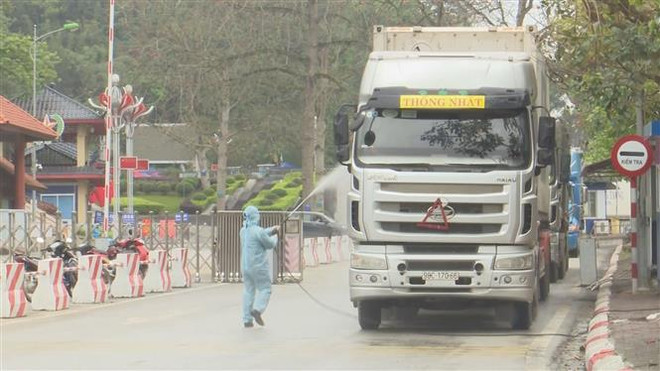 Phối hợp kiểm soát phương tiện vận chuyển hàng hóa tại cửa khẩu ảnh 1