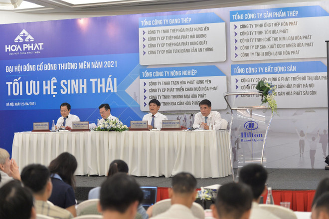 Quang cảnh Đại hội đồng cổ đông thường niên năm 2021 của Hòa Phát. (Nguồn: Hoaphat.com.vn) Hòa Phát xây dựng dự án Dung Quất 2 với tổng vốn đầu tư 85.000 tỷ đồng ảnh 1