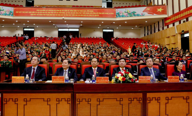 Các đại biểu dự Đại hội. (Ảnh: Hưng Thịnh/TTXVN) Đắk Nông phấn đấu trở thành tỉnh trung bình khá vào năm 2025 ảnh 2