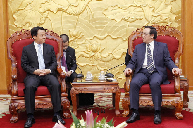 Ông Hoàng Bình Quân tiếp đoàn Trung ương Đoàn TNCS Trung Quốc ảnh 1