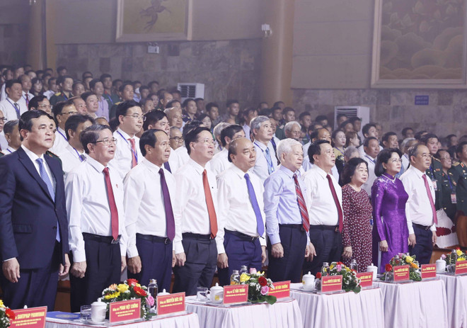 [Photo] Chủ tịch nước dự Lễ kỷ niệm 110 năm ngày sinh ông Võ Chí Công ảnh 3