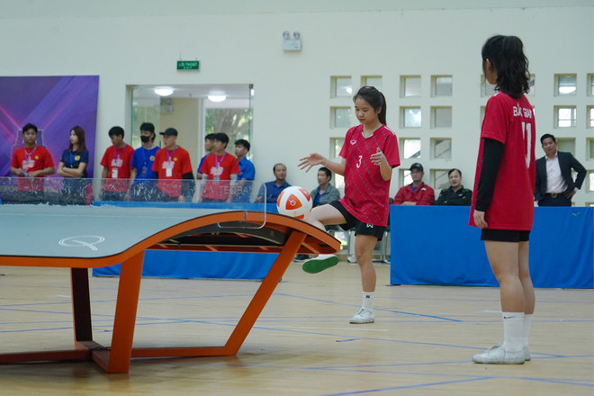 Tegball là một trong những nội dung Thể thao Giải trí Số được đưa vào thi đấu tại EPF24. (Ảnh: Việt Anh/Vietnam+) vnp-esport-06-100.jpg