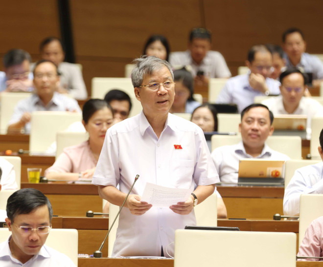 Đại biểu Nguyễn Anh Trí, Đoàn đại biểu Quốc hội Hà Nội. (Ảnh: TTXVN) vna_potal_ky_hop_thu_7_quoc_hoi_khoa_xv_quoc_hoi_thao_luan_ve_quy_hoach_thu_do_ha_noi_thoi_ky_2021-2030_tam_nhin_den_nam_2050_va_do_an_dieu_chinh_tong_7439846.jpg