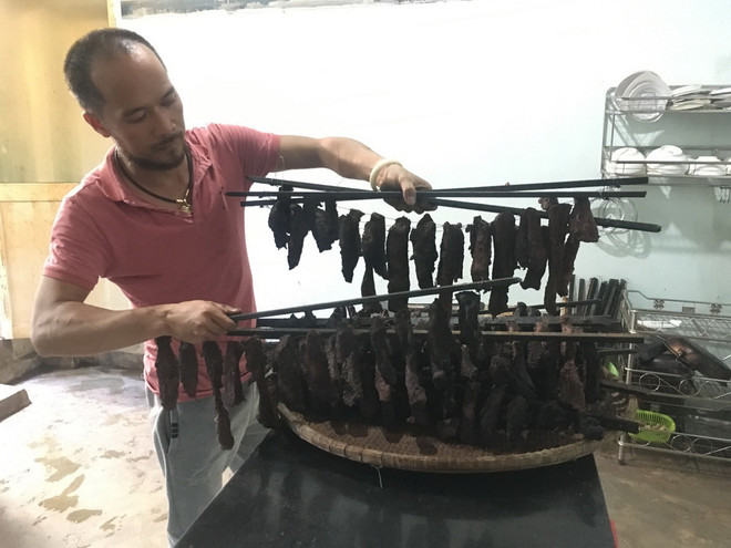 Thịt khô - món ăn đậm đà truyền thống của đồng bào Tây Nguyên ảnh 1