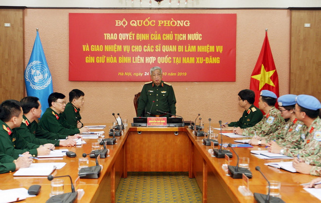 Thêm 2 sỹ quan đi làm nhiệm vụ gìn giữ hòa bình tại Phái bộ Nam Sudan ảnh 1