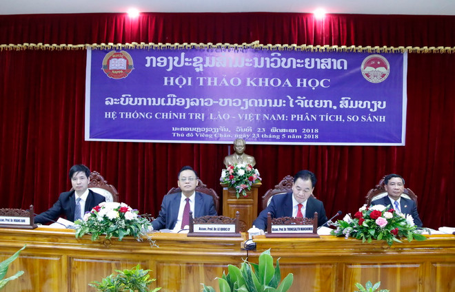 Hội thảo khoa học về hệ thống chính trị Lào-Việt Nam tại Vientiane ảnh 1
